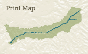 Huff Run Watershed Map